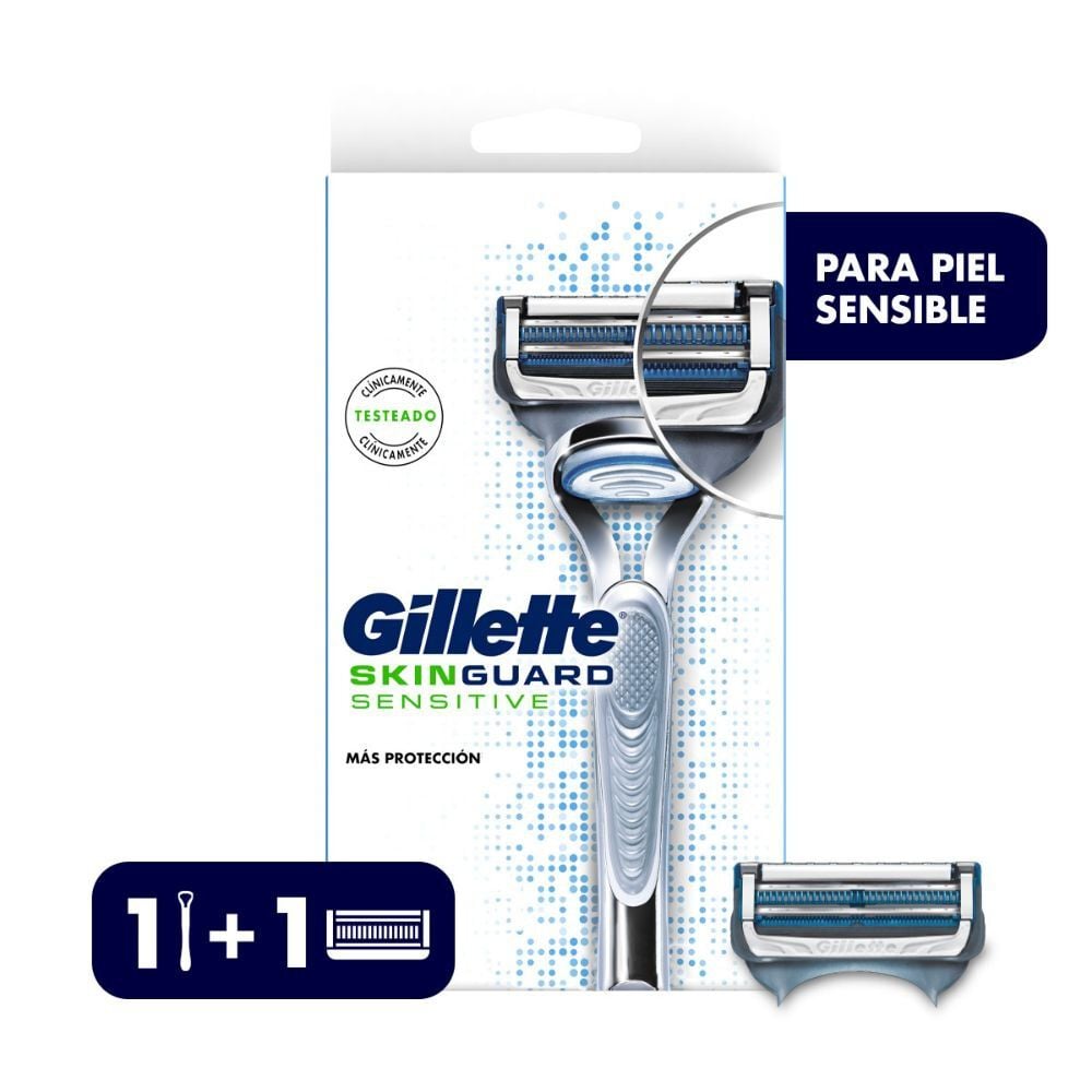 Skinguard Sensitive Maquina de Afeitar Recargable + Repuesto