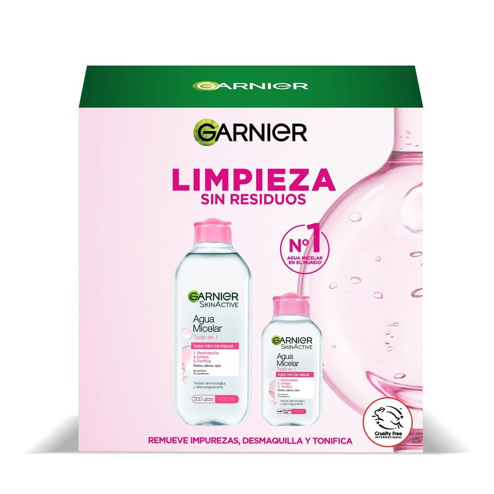 Pack Agua Micelar Todo En 1 400Ml Y 100Ml