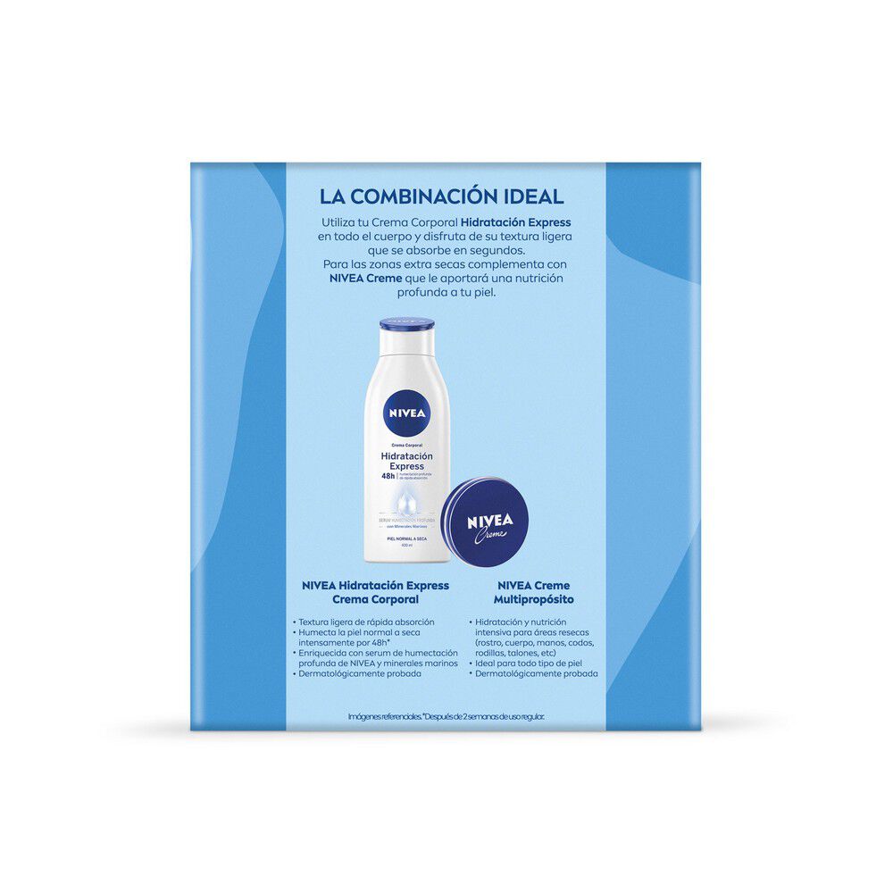 Pack-Crema-Corporal-Hidratación-Express-400-ml-+-Nivea-Creme-Multipropósito-60-ml-imagen-3
