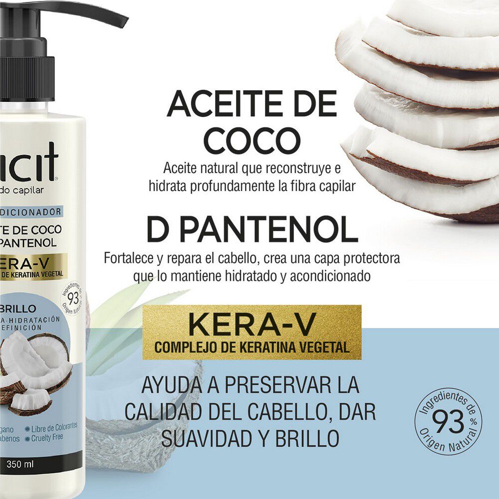 Ilicit-Acondicionador-Aceite-De-Coco+D-Pantenol-Kera-V-Brillo-350Ml-imagen-3