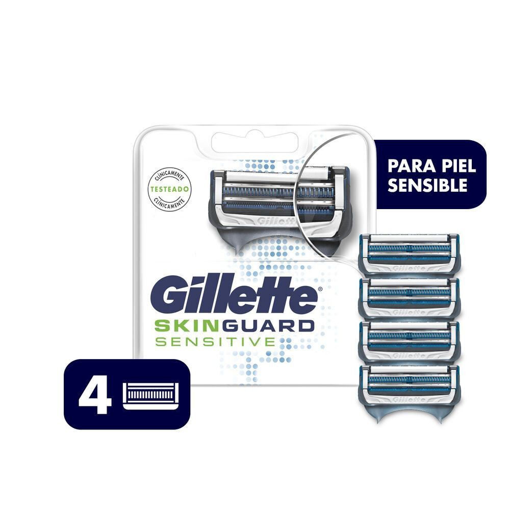Skinguard-Sensitive-Repuesto-Para-Maquina-de-Afeitar-x4-imagen-1