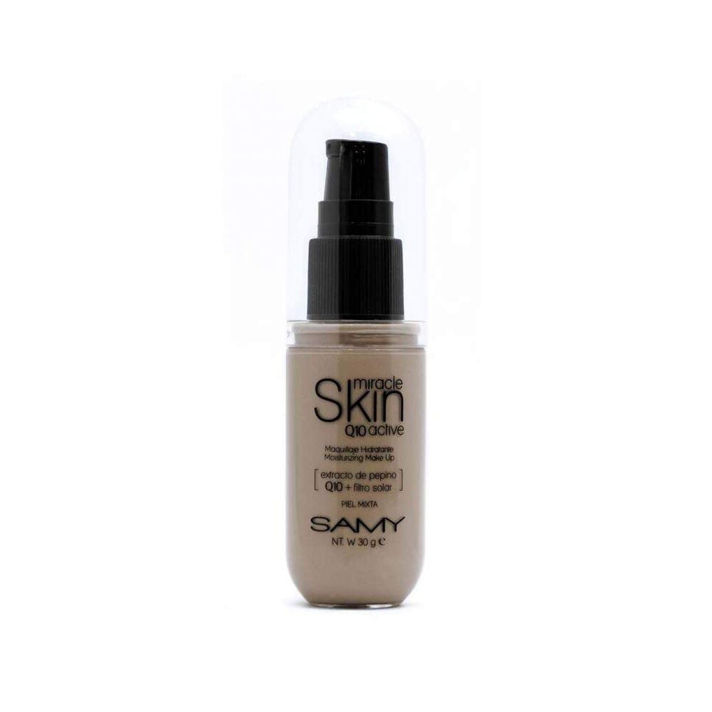 Miracle Skin Base Liquida Hidratante Q10 Active Miel Profunda 30 grs