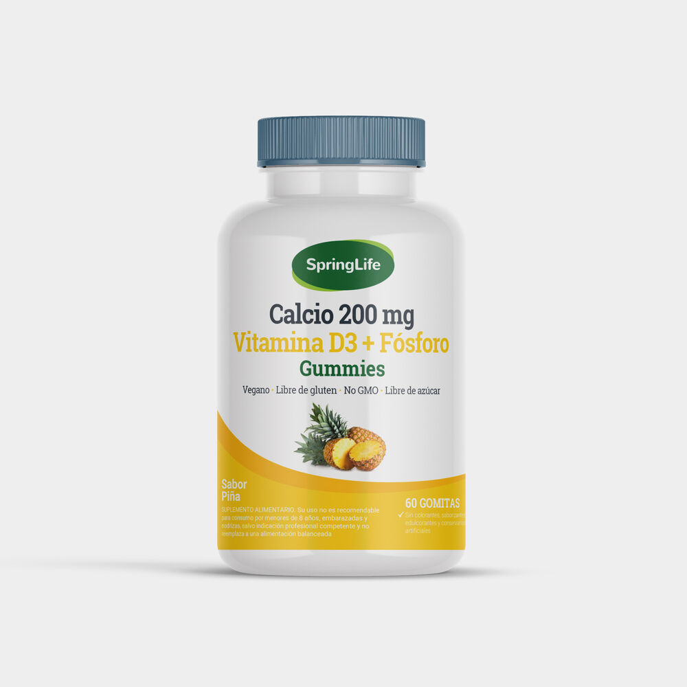 Springlife-Calcio-+-Vitaminas-D3-+-Forforo-en-Gomitas-imagen