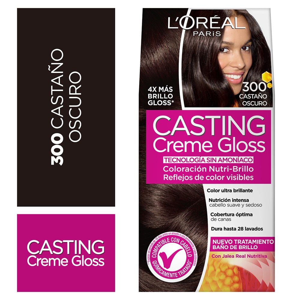 Coloración Creme Gloss 300 Castaño Oscuro