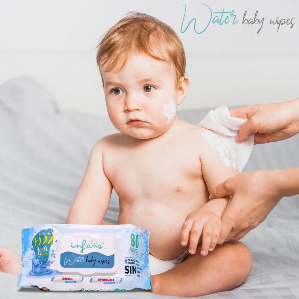 Toallitas humedas Water Baby Wipes Infans 80 Unidades