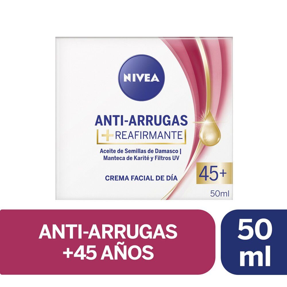Crema Facial Antiarrugas + Reafirmante 50  mL