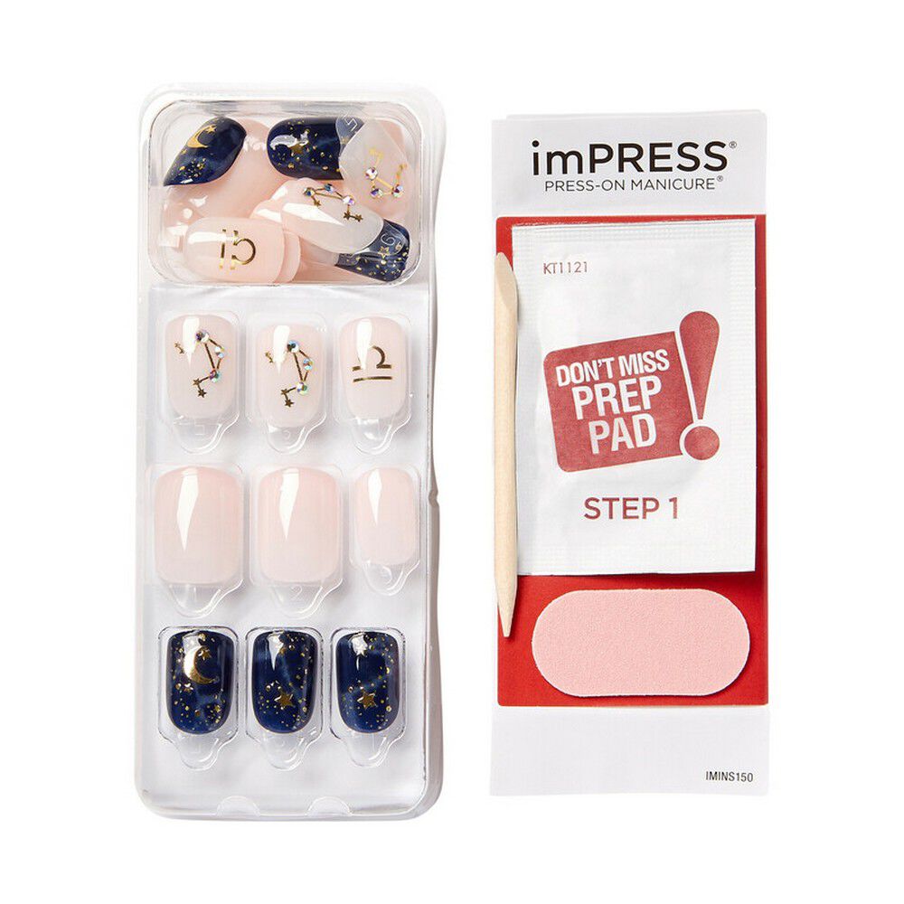 New-Impress-Colección-Zodiaco-Libra-Press-On-Manicure-30-Unidades-imagen-2