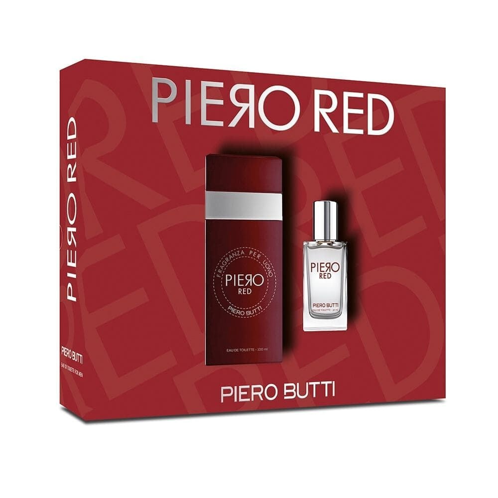 Set Perfume Hombre Piero Red Edt + Miniatura