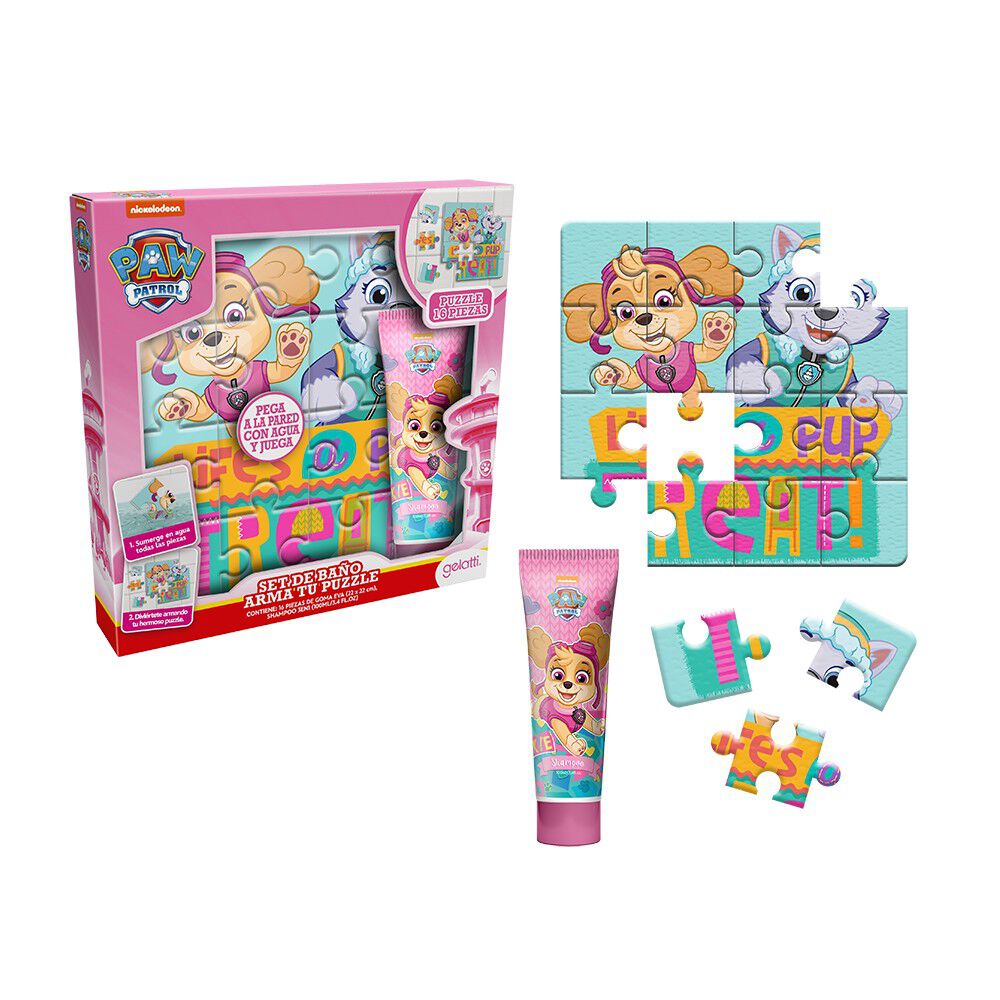 Set-de-Baño-Sky-Paw-Patrol,-Shampoo-3-en1-+-Puzzle--imagen-2