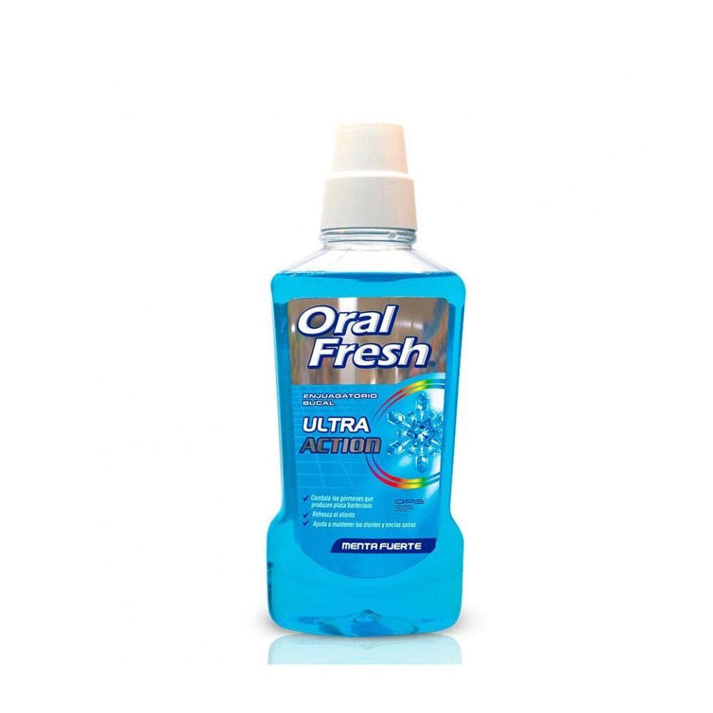 Enjuagatorio Bucal Ultra Action Menta Fuerte 500 mL