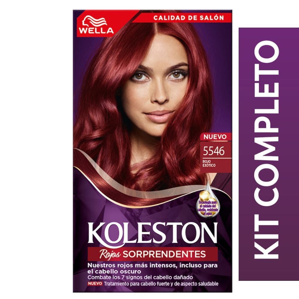 Tintura Permanente Kit 5546 Rojo Ex¾tico