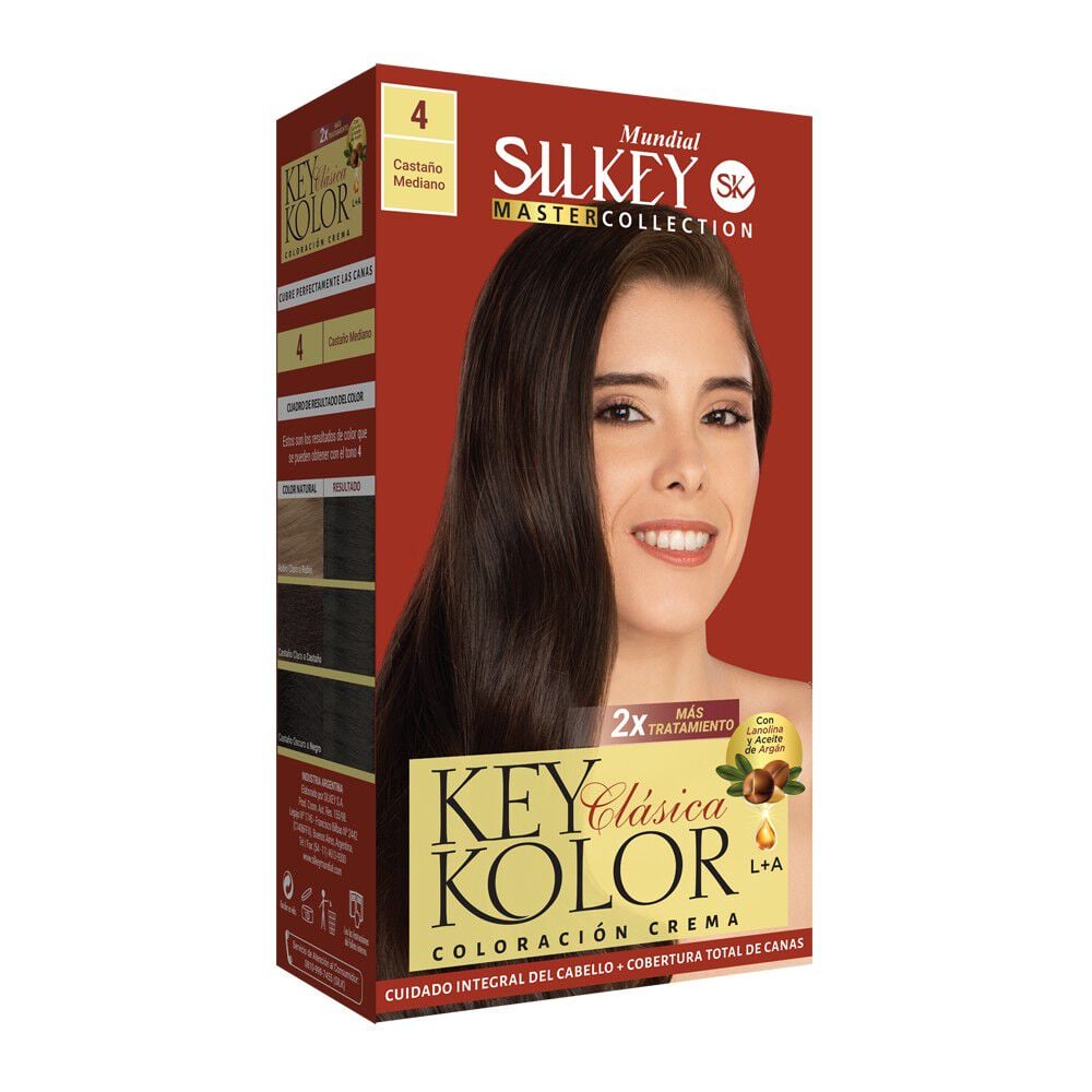 Key Kolor Kit Tintura Argan Castaño Medio 4