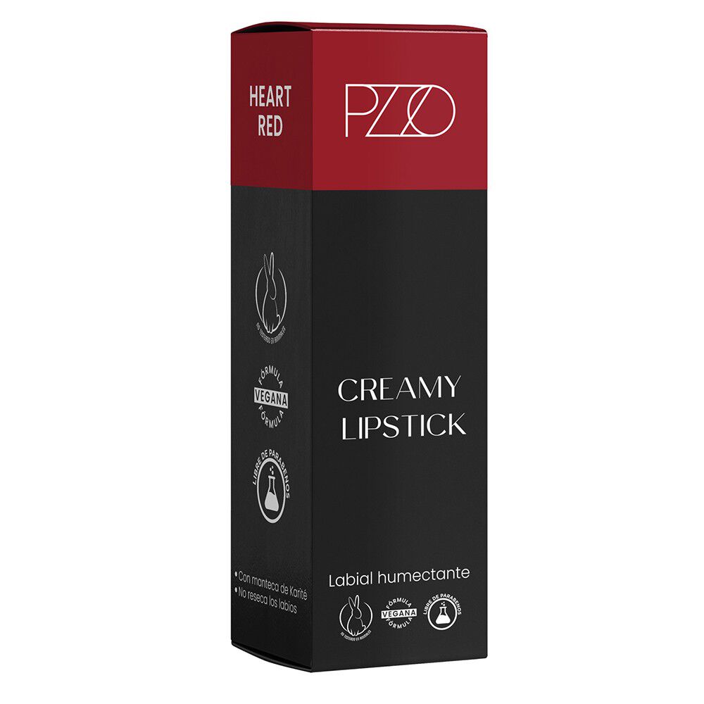 Labial Creamy Liptick Heart Red