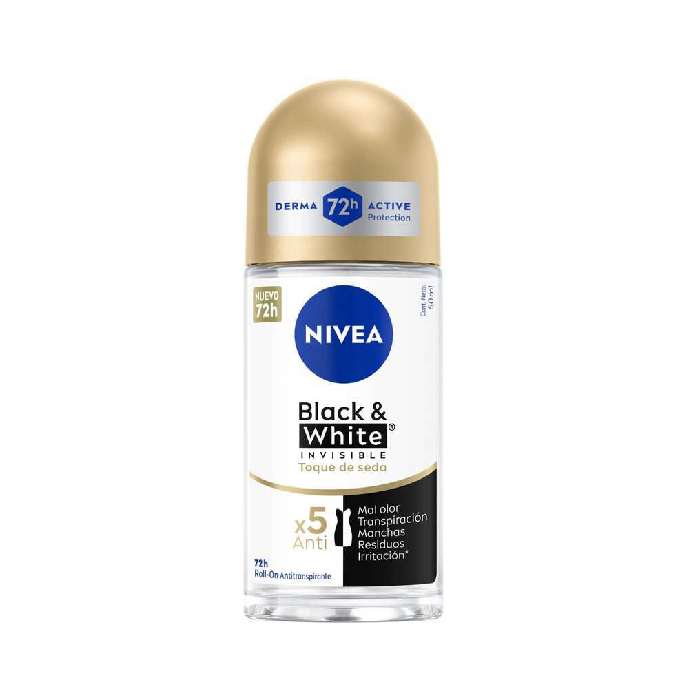 Desodorante Roll On Black & White Toque De Seda 50 mL