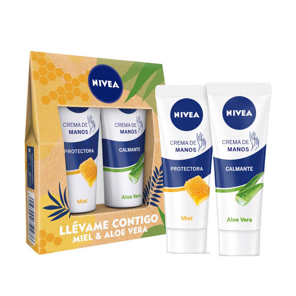 Crema-de-Manos-Protectora-Miel-100-Ml-+-Crema-Manos-Aloe-Vera-100-Ml-imagen-1