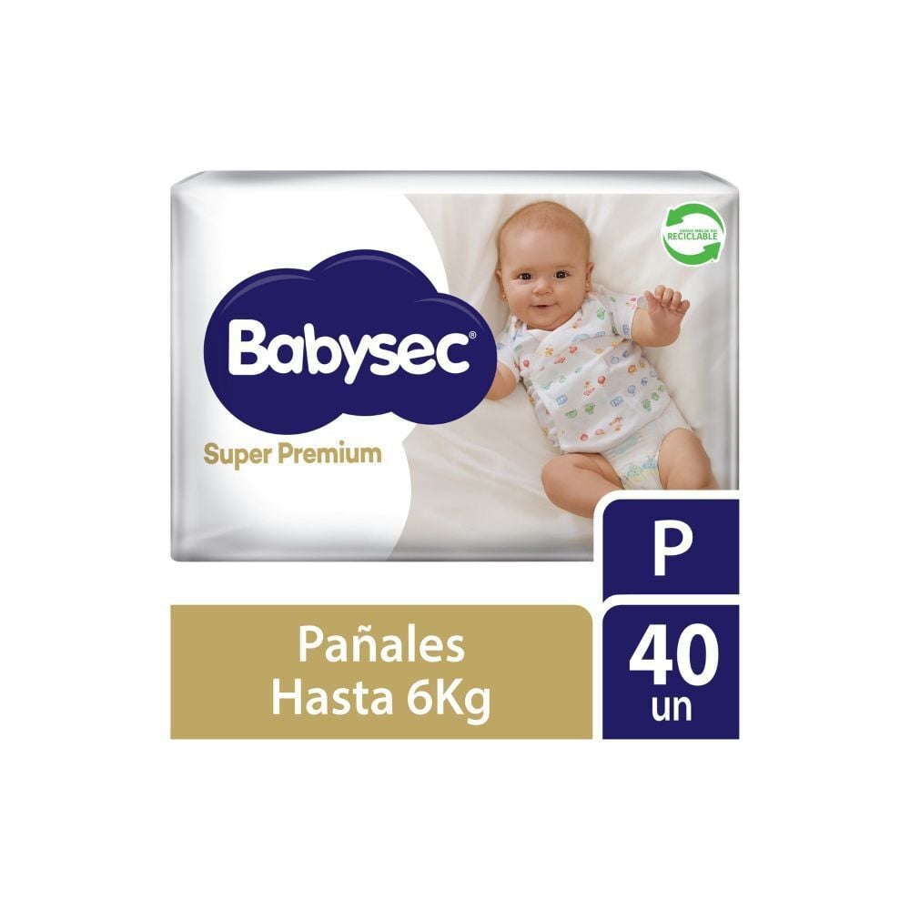 Pañal Super Premium P x 40