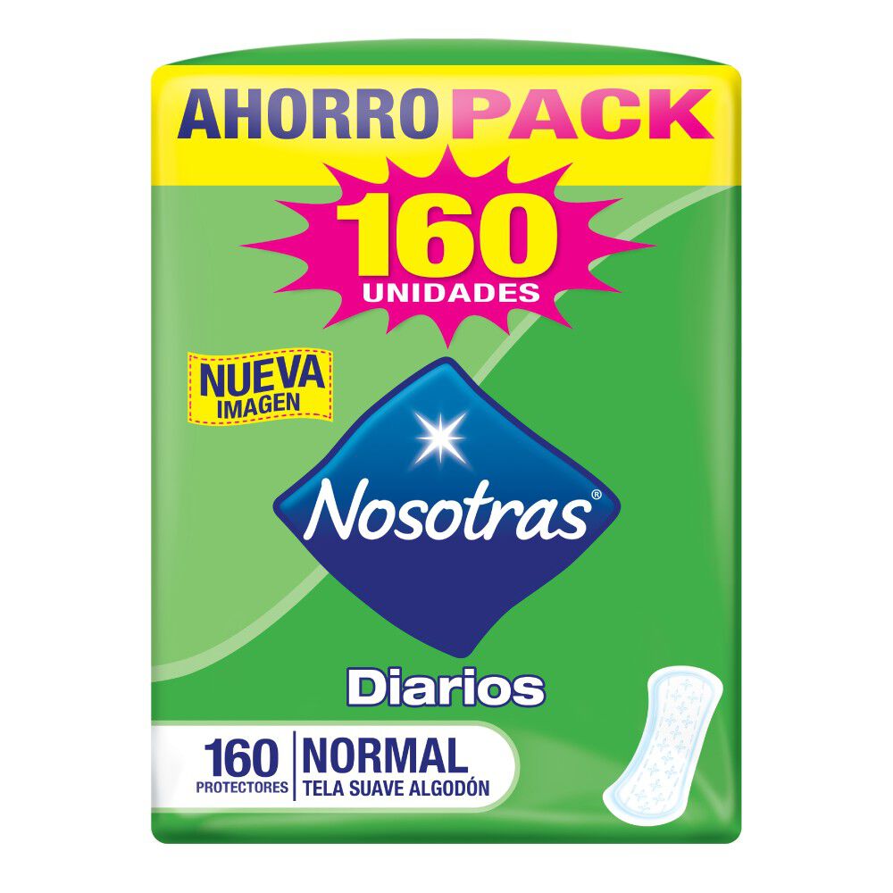 Protectores Normal Tela Suave 160 Unidades