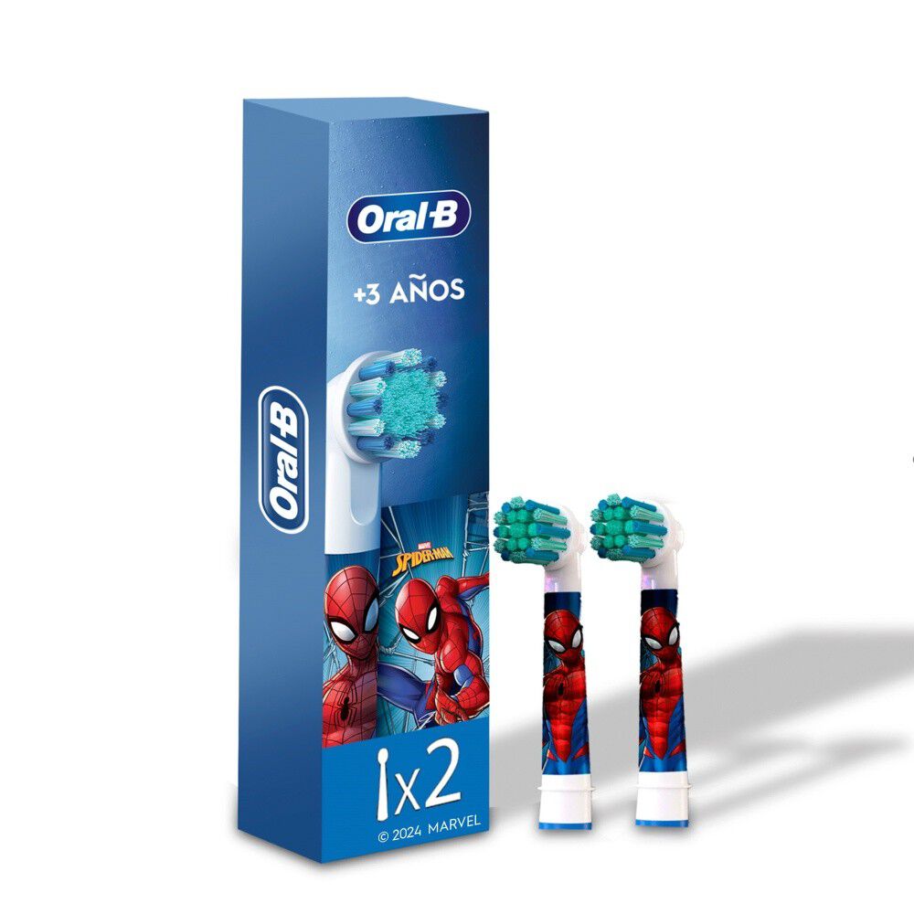 Cabezales De Repuesto Para Cepillo De Dientes Eléctrico Marvel Spider-Man 2 Unidades
