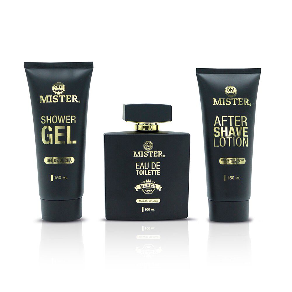 Mister-Black-Eau-de-Toilette-Spray-100-mL-+-After-Shave-170-mL-+-Body-Wash-170-mL-imagen-2