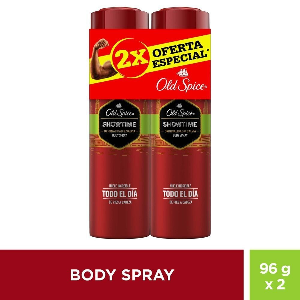 Pack Desodorante Body Spray Showtime 152 mL x 2