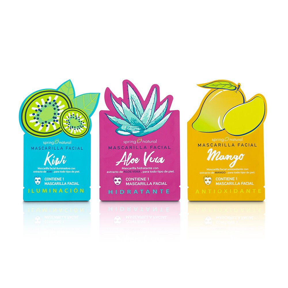3-Mascarillas-Faciales-Kiwi-Aloe-Vera-Mango-imagen-2