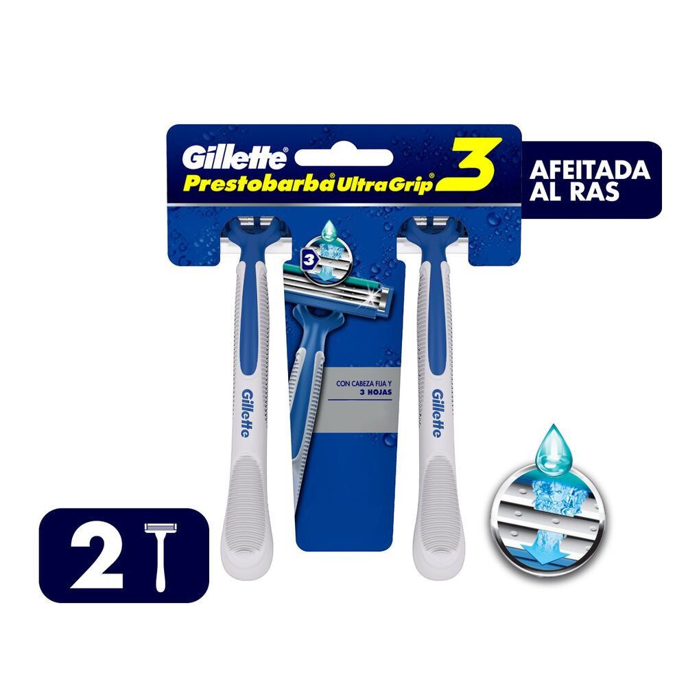 Máquinas para Afeitar Prestobarba UltraGrip 3/2 Unidades