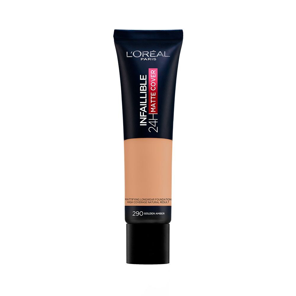 Base-Infallible-Matte-Cover-Foundation-Frites-290-Ambre-Dore-imagen-1