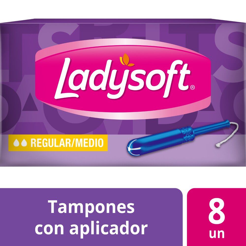Tampón Regular con Aplicador Flujo Leve a Moderado 8 Unidades