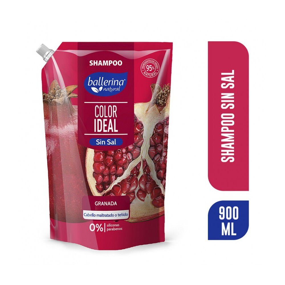 shampoo sin sal granada doypack 900 ml