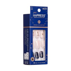 New-Impress-Colección-Zodiaco-Piscis-Press-On-Manicure-30-Unidades-imagen