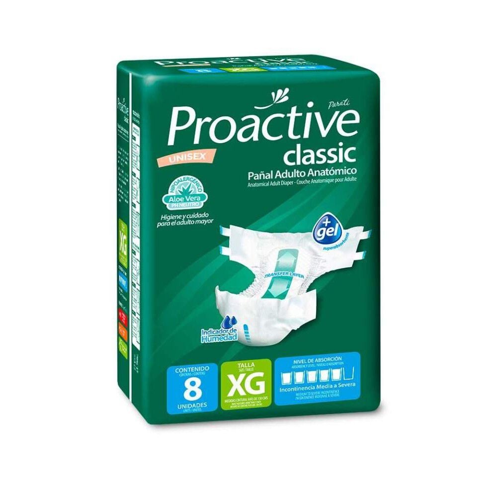 Classic Panal Adulto Anatómico con Aloe Xg 8 Und