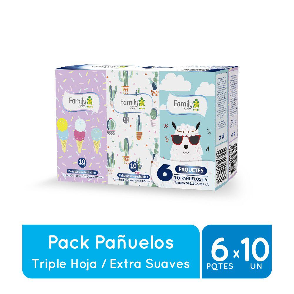 Pañuelo-Desechable-Triple-Hoja,-6-paquetes-de-10-pañuelos-imagen