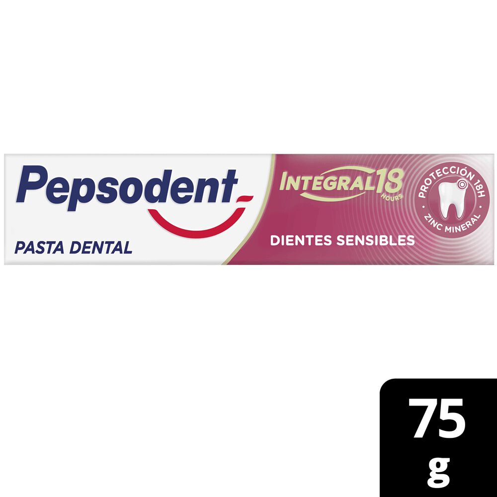 Pepsodent Pasta Dental Integral 18 Dientes Sensibles 75gr