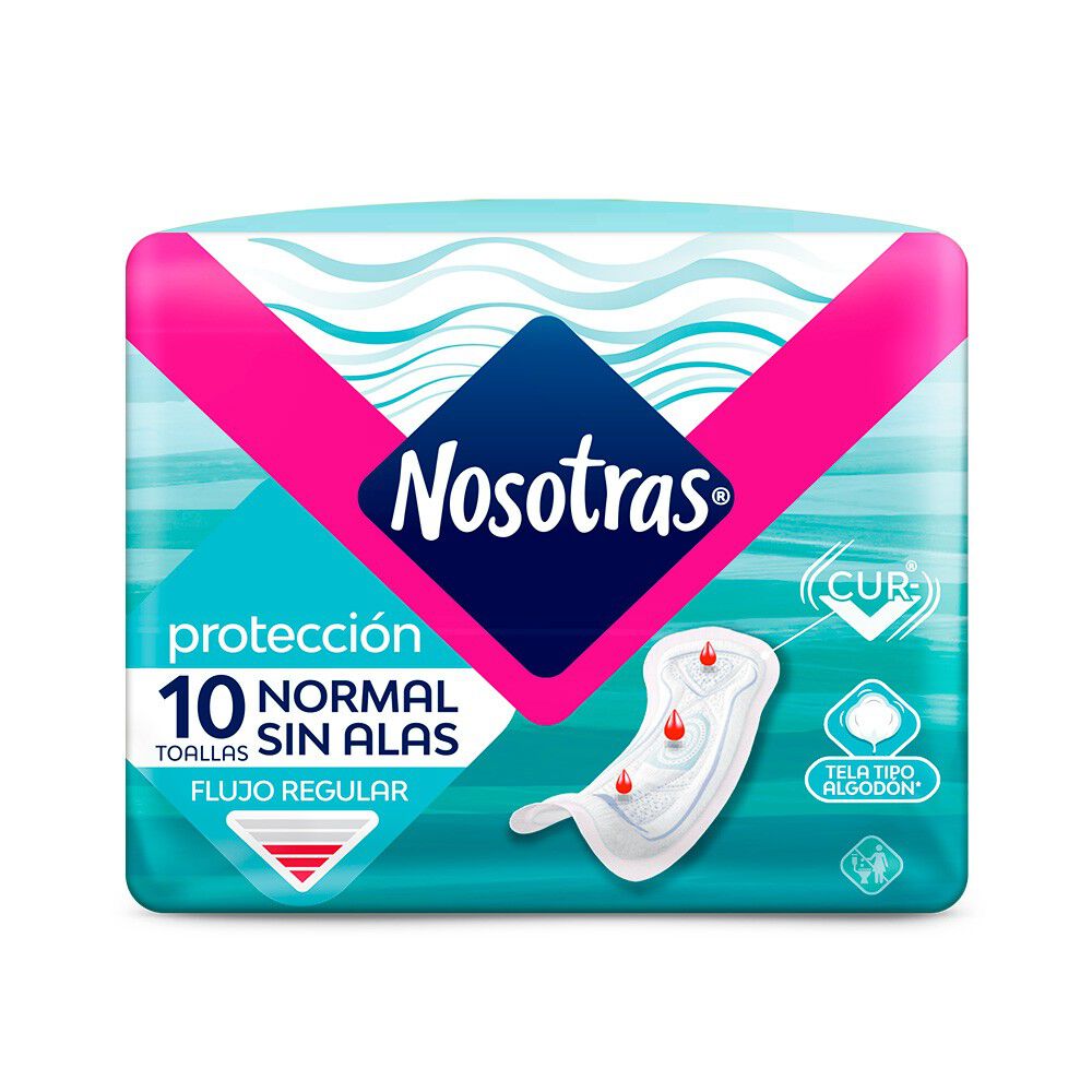 Toalla-Higiénica-Día--Normal-sin-Alas-Tela-Suave-10-Unidades-imagen