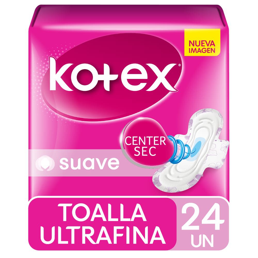 Toalla Higiénica Kotex Ultrafina Suave 24 un