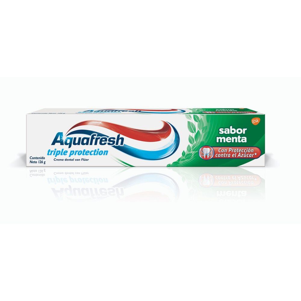 Crema Dental Triple Acción con Flúor Sabor Menta 126 grs