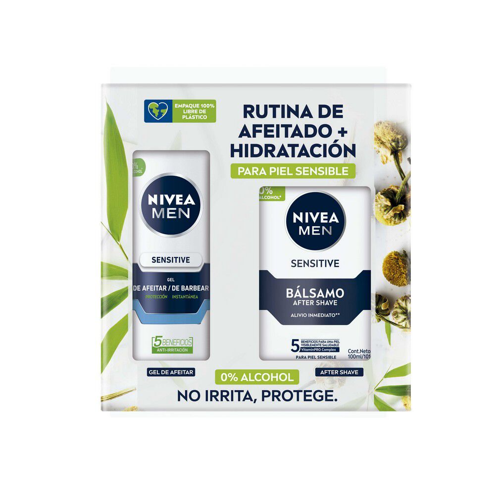 Pack-Men-Sensitive-Gel-Afeitar-200ml-+-After-Shave-100ml-imagen-2