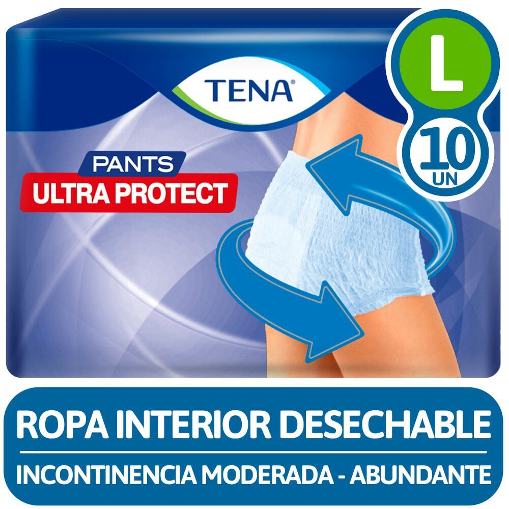 Pants Ropa Interior Desechable Máxima Absorción Talla G 10 Unidades