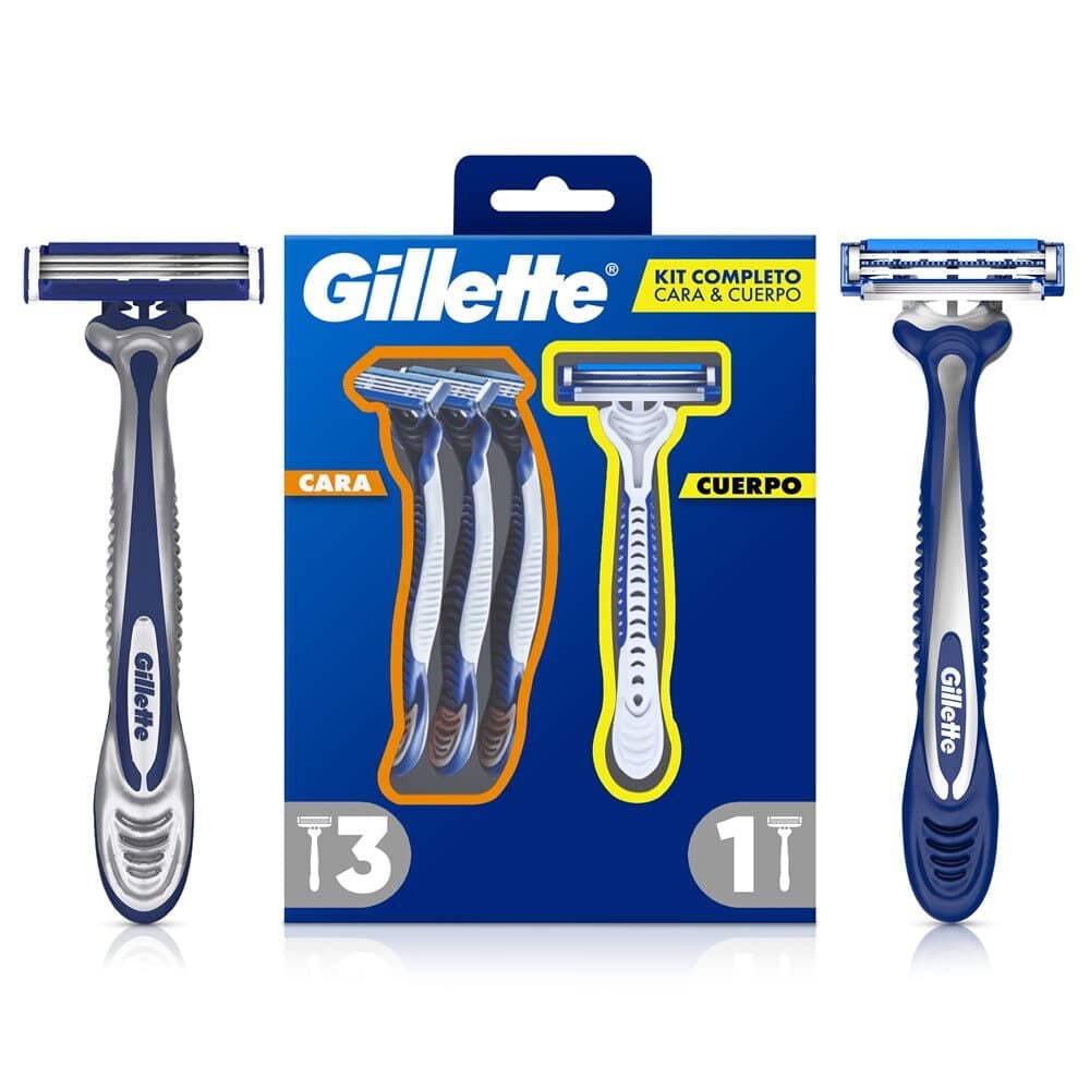 Kit Máquina de Afeitar Prestobarba3 + Cuerpo,  3 + 1 Ud