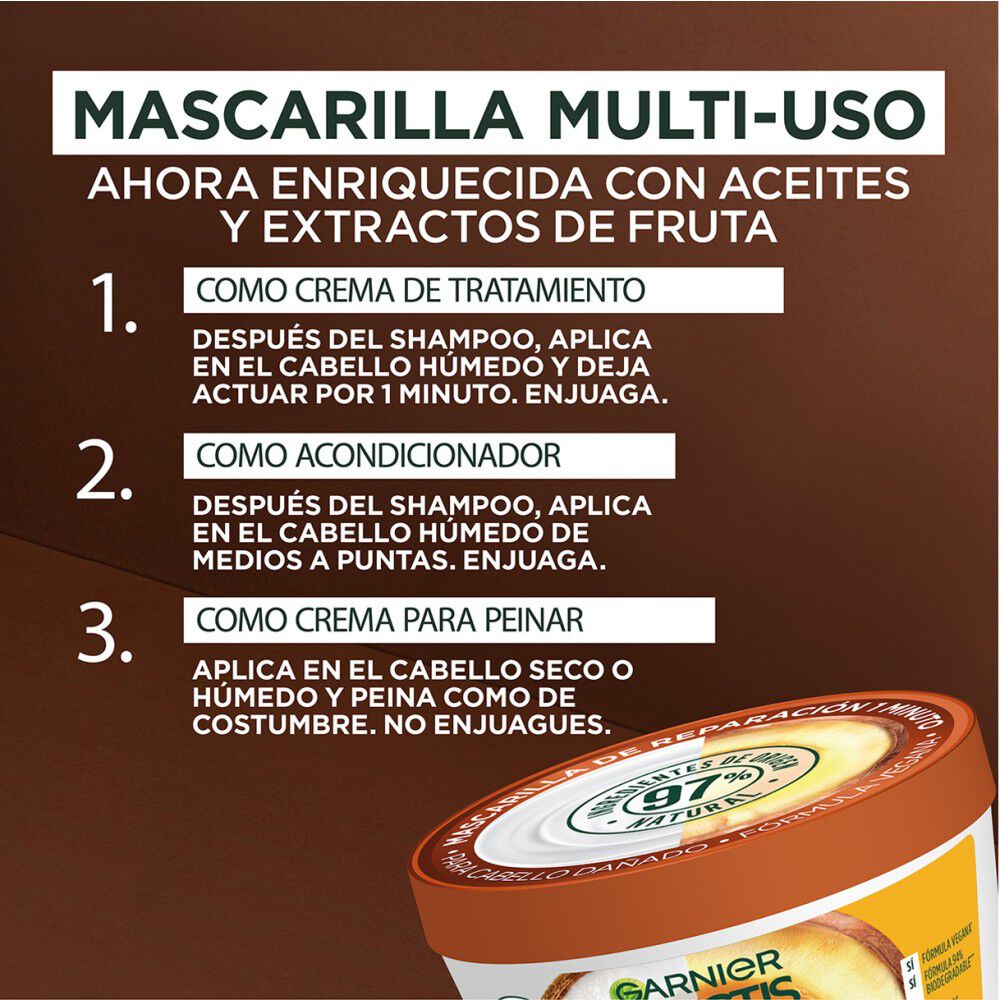 Garnier-Hair-Food-Coco-Mascarilla-de-Reparación-1-Minuto-350-mL-imagen-5