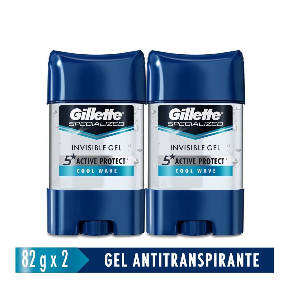 Desodorante en gel Clear Cool Wave 82 gr Pack x 2