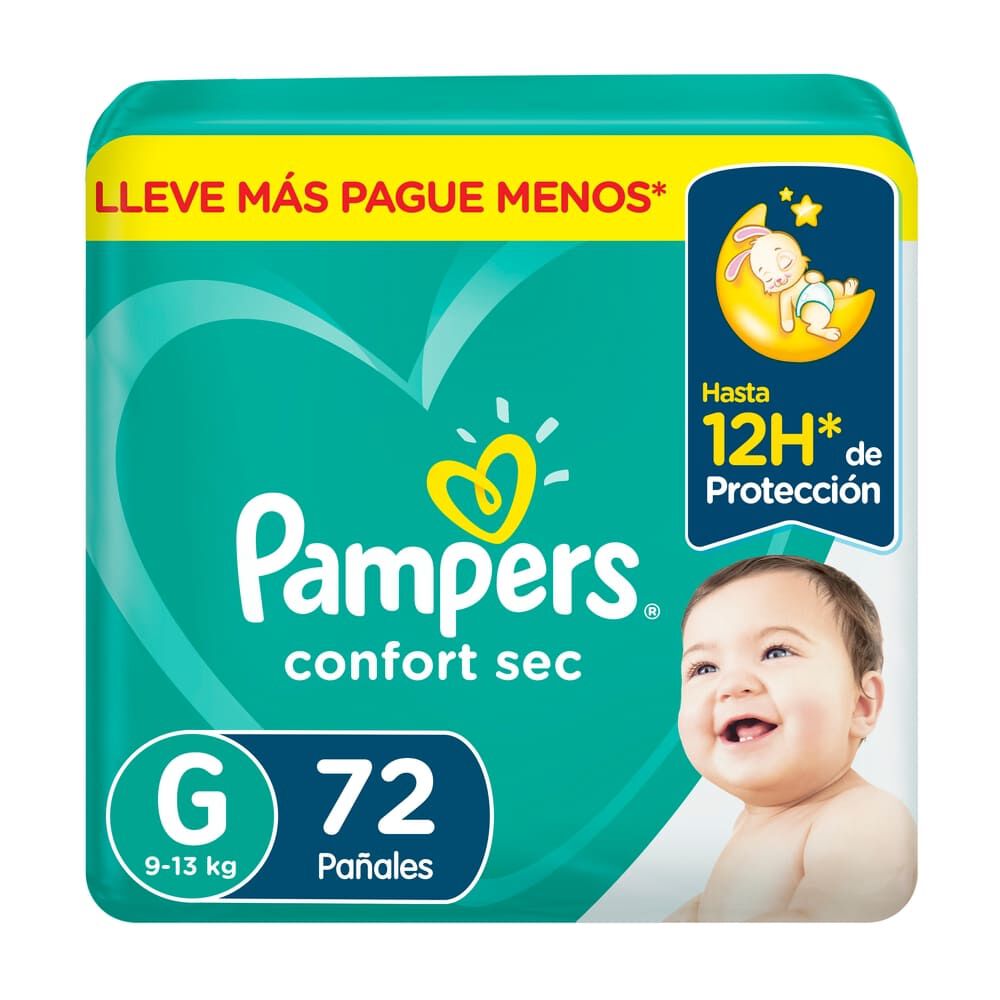Pampers Confort Sec G 72 Unidades