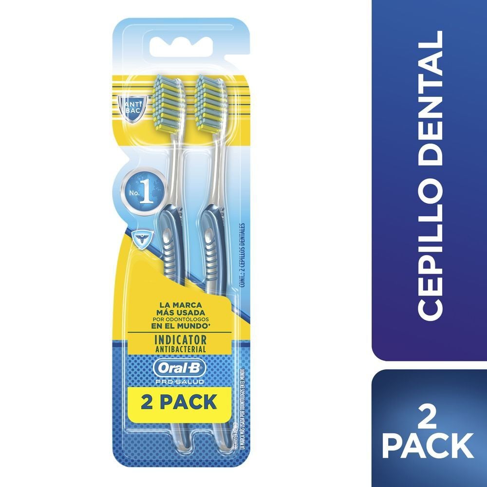 Cepillos Dentales Pro-Salud Indicator Antibacterial 2 Unidades