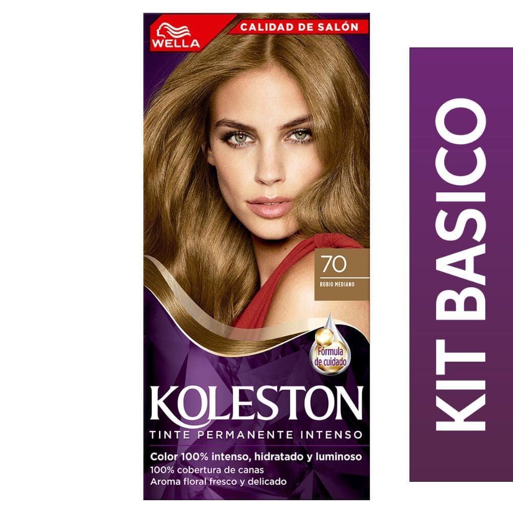 Coloracion Permanente Tintura de  100 mL Color Rubio Mediano