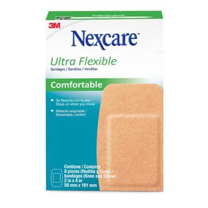 Parche-Ultra-Flexibles,-8-un.-Tamaño-Codo-Rodilla-imagen