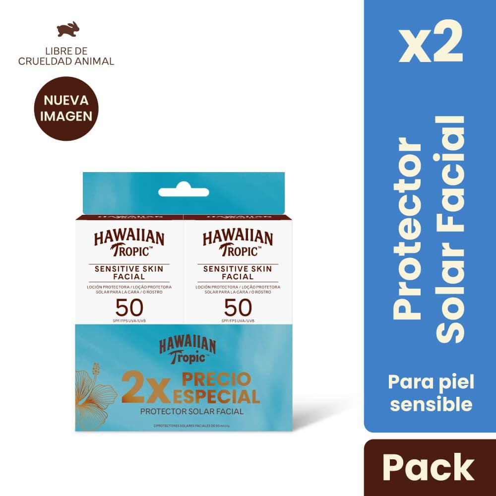 Pack Protector Solar Sensitive Facial Spf50+ 2Und