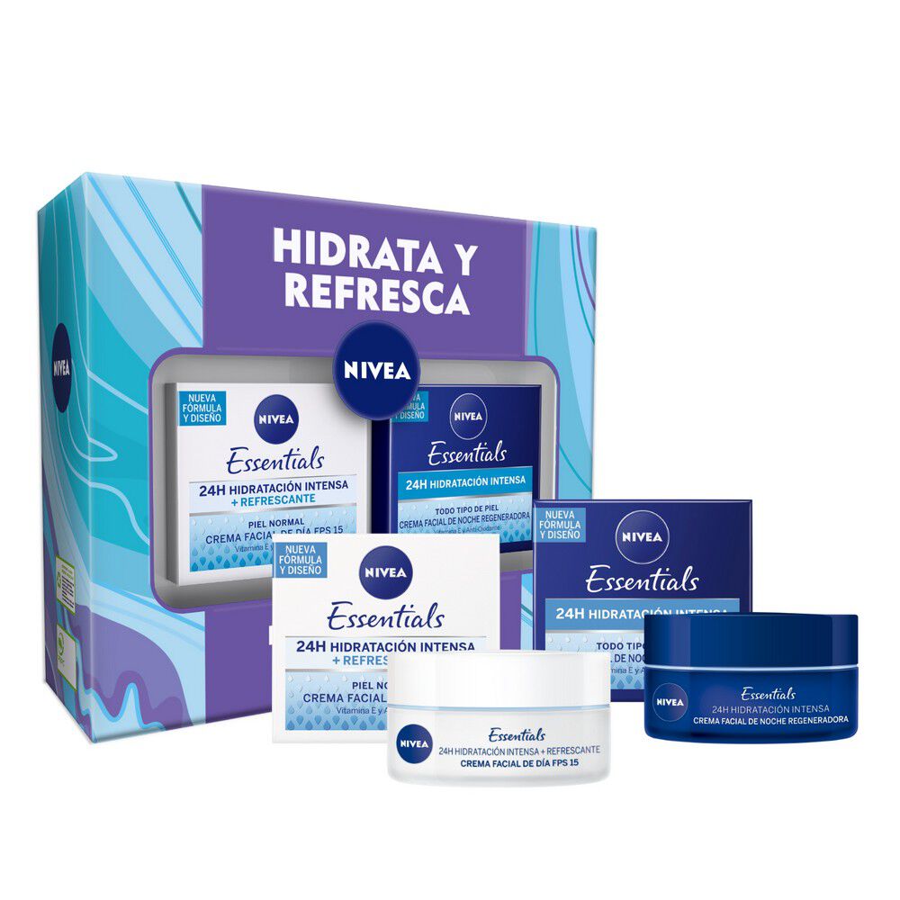 Essentials-Hidratación-Piel-Normal-Crema-Facial-Día-50-mL-+-Crema-Regeneradora-Noche-50-mL-imagen-1