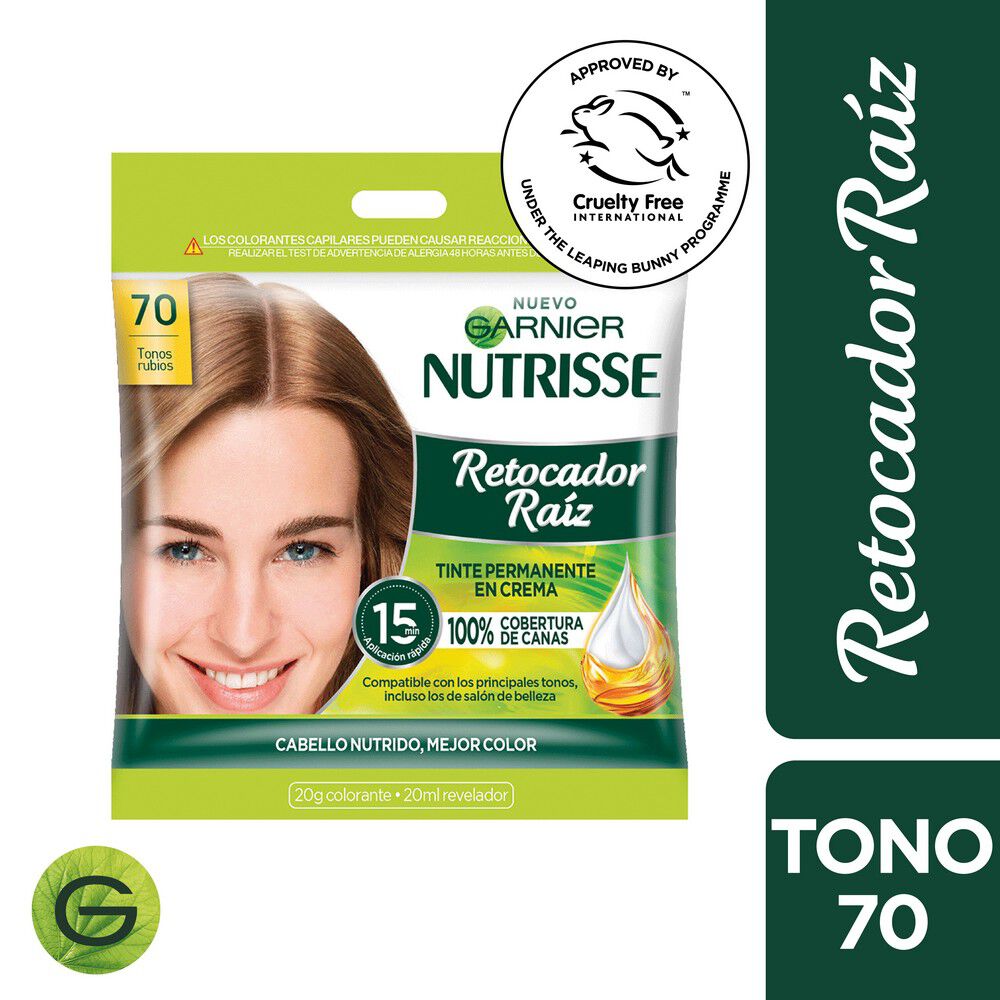 Tinte Permanente en Crema Retocador Raíz 70 Tonos Rubios X1