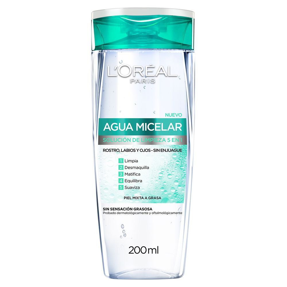 Agua Micelar 5 En 1 Piel Mixta A Grasa Hidra-Total 5 200 ml - Productos de  Lujo