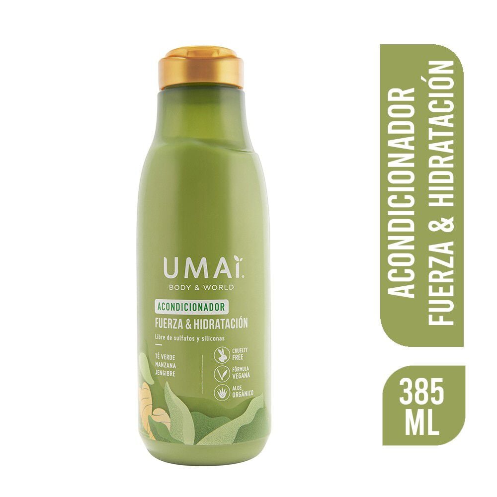 Acondicionador Fuerza & hidratación Té Verde/Manzana y Jengibre 385 ml